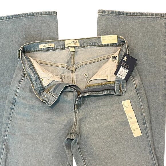 Universal Thread Women's High Waist Light Blue Flare Cotton Jeans Size: 8 Long - Picture 8 of 8